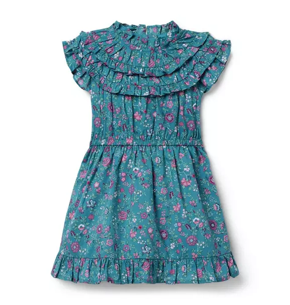 Ditsy Ruffle Dress