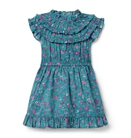 Ditsy Ruffle Dress