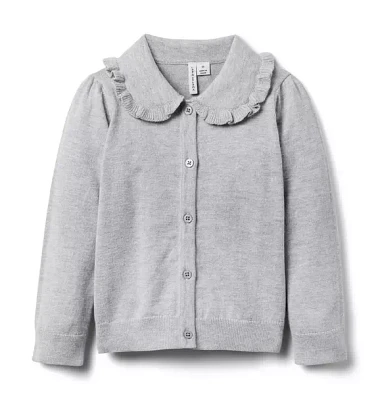 Ruffle Collar Cardigan