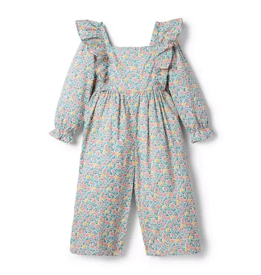 Ditsy Floral Ruffle Jumpsuit