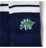 Embroidered Dinosaur Sock