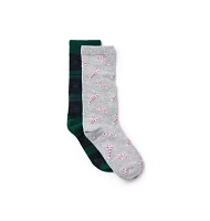 Candy Cane And Tartan Sock 2-Pack