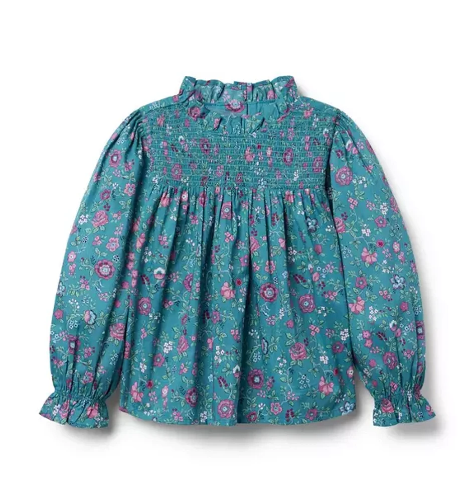 Ditsy Floral Ruffle Top