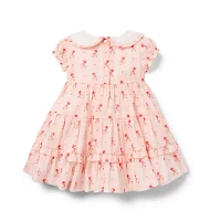 Baby Ditsy Floral Collared Dress