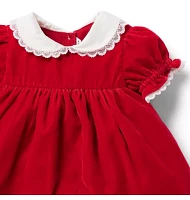 The Velvet Collared Baby Dress