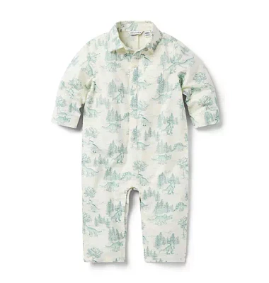 Baby Dinosaur Toile Romper