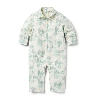 Baby Dinosaur Toile Romper