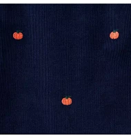 Baby Embroidered Pumpkin Corduroy Overall