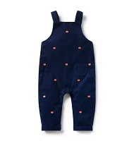 Baby Embroidered Pumpkin Corduroy Overall