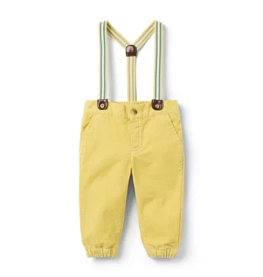 Baby Corduroy Suspender Pant