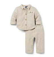 Baby Houndstooth Matching Set