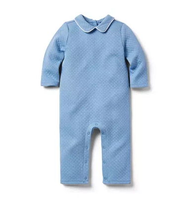 Baby Collared Quilted One-Piece