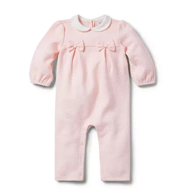 Baby Quilted Bow One-Piece