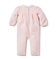 Baby Quilted Bow One-Piece