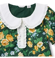 Floral Collared Top