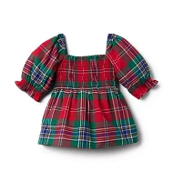 The Tartan Smocked Top