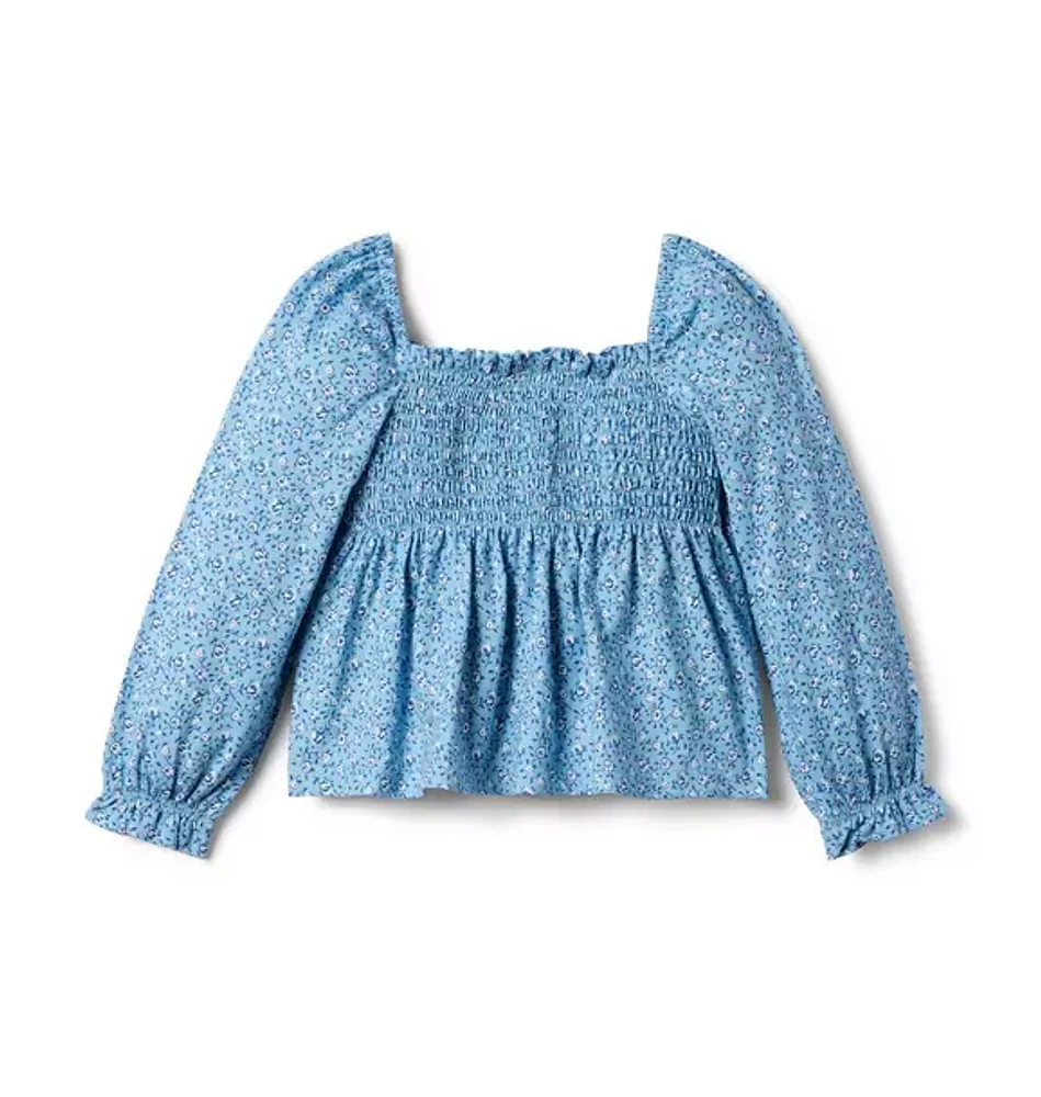 Ditsy Floral Smocked Top