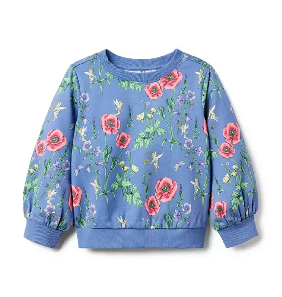 Disney Tinker Bell Floral Sweatshirt