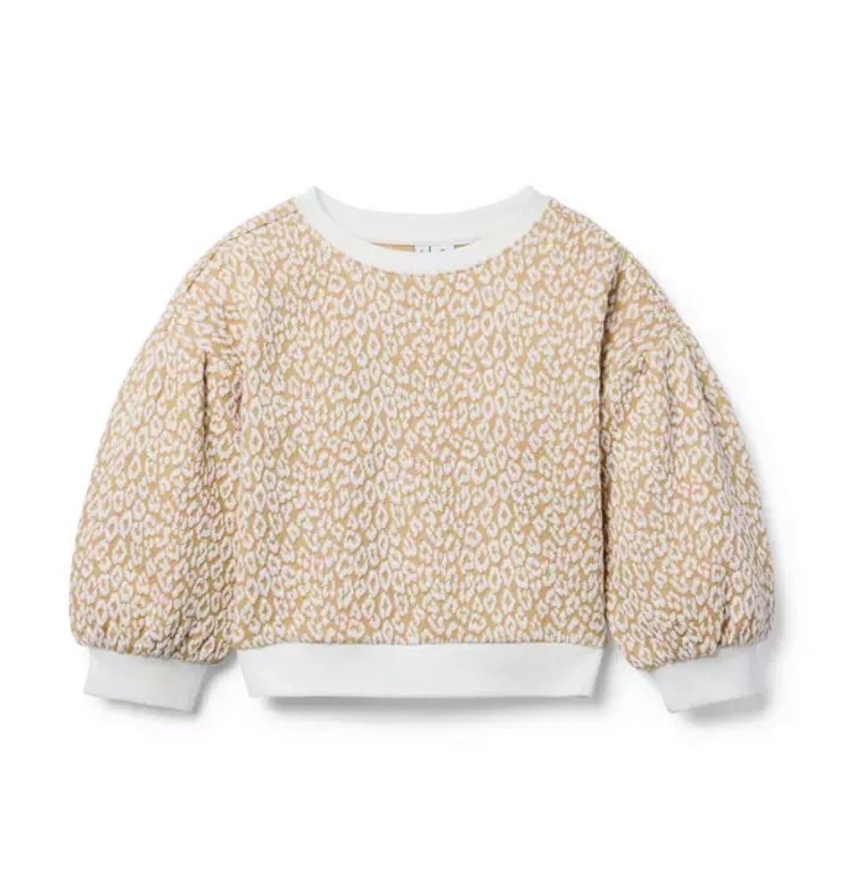 Leopard Jacquard Sweatshirt