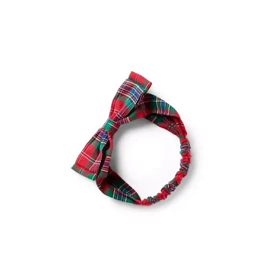 Baby Tartan Bow Soft Headband