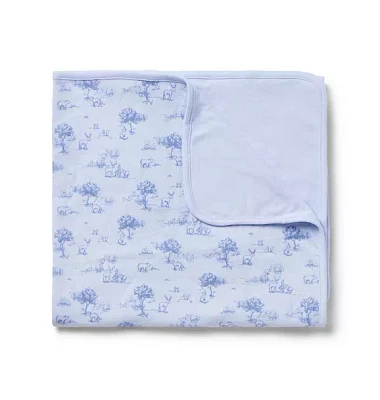 Baby Woodland Toile Blanket