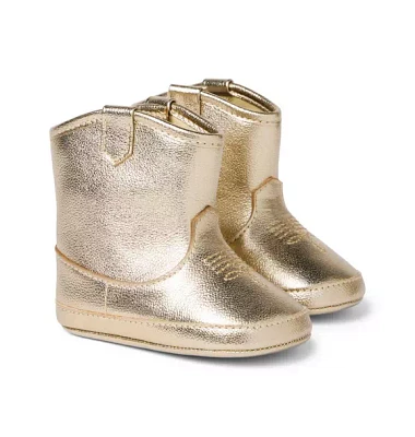 Baby Metallic Cowboy Boot