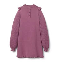 Pointelle Sweater Dress