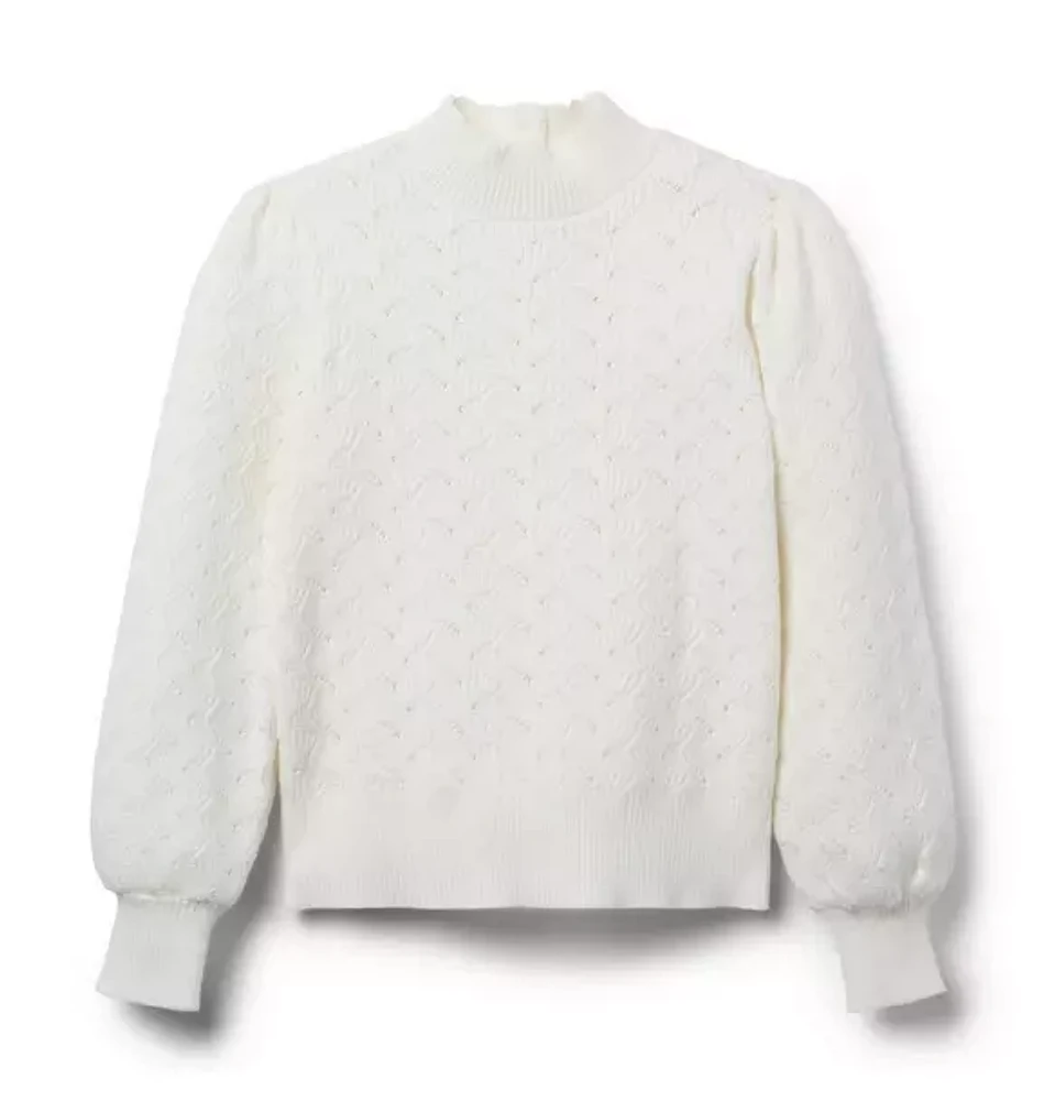 Pointelle Sweater