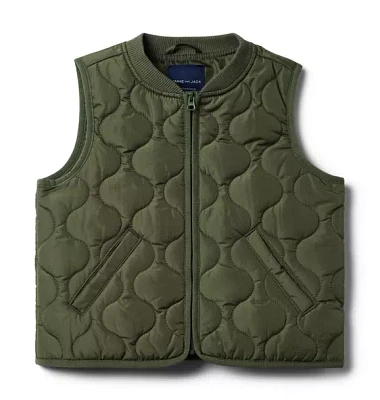 The Quilted Bomber Vest