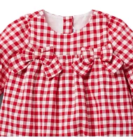 Baby Gingham Bow Romper