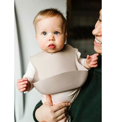 Loulou Lollipop Sand Silicone Bib