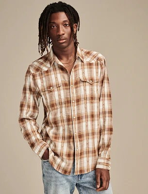 DOBBY WESTERN LONG SLEEVE SHIRT