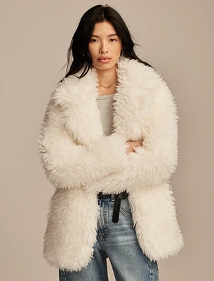 OVERSIZED FAUX FUR JACKET