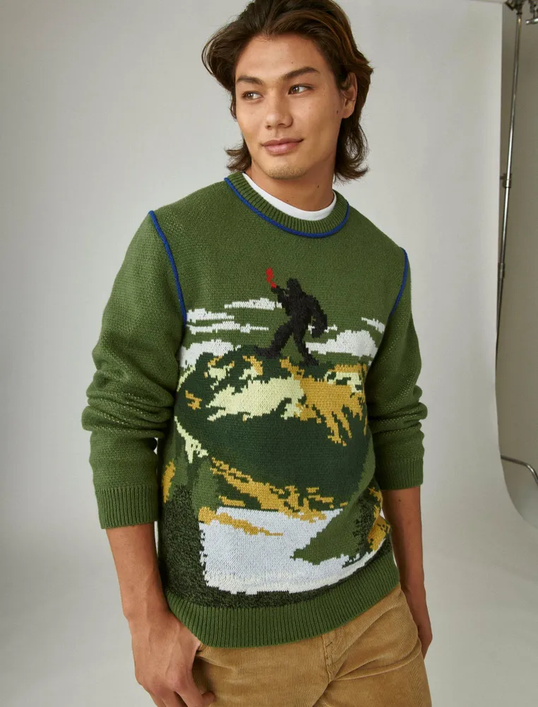 Intarsia-design Sweater