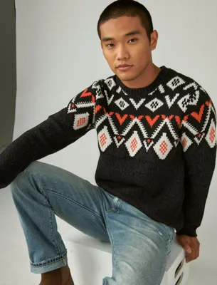 FAIRISLE CREW NECK SWEATER