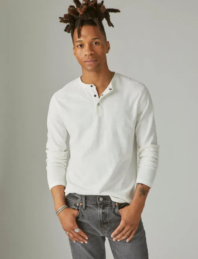 WEEKEND SLUB JERSEY LONG SLEEVE HENLEY