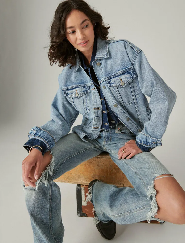 LUCKY RELAXED DENIM TRUCKER JACKET