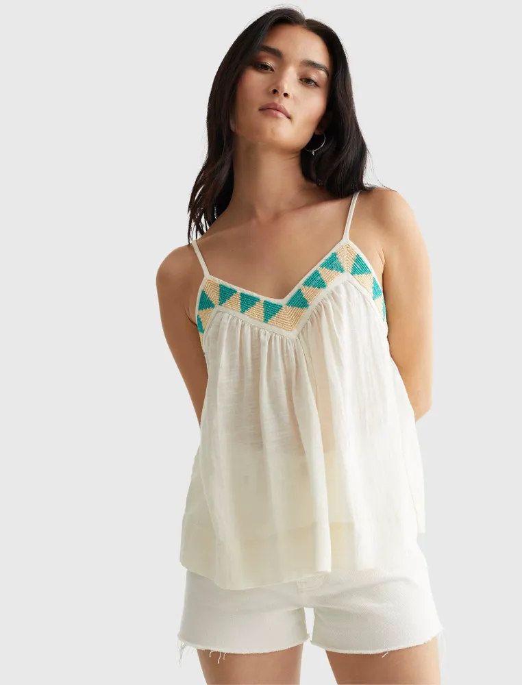 LIMITED EDITION BEADED FLOWY CAMI