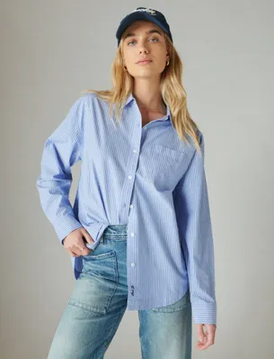 THE OVERSIZED POPLIN BUTTON DOWN