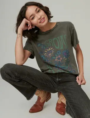 GROW AS ONE FLORAL BOYFRIEND CREW