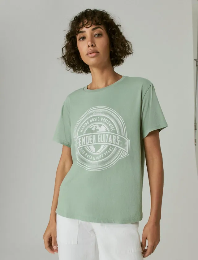 Lucky Brand Ford Bronco Cotton Graphic T-Shirt in Oil Green