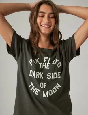 PINK FLOYD WORD CIRCLE BOYFRIEND TEE