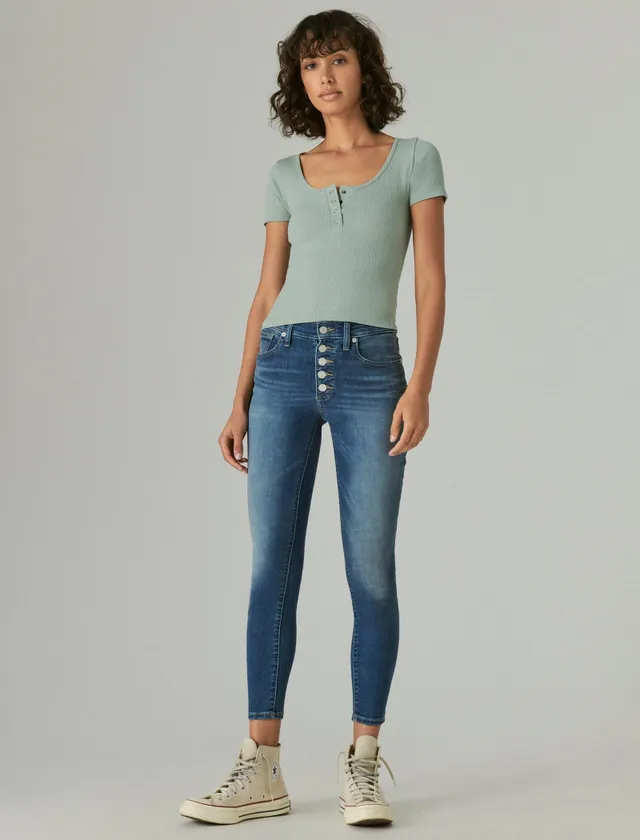 HIGH RISE BRIDGETTE SKINNY W/ EXPOSED BUTTON FLY