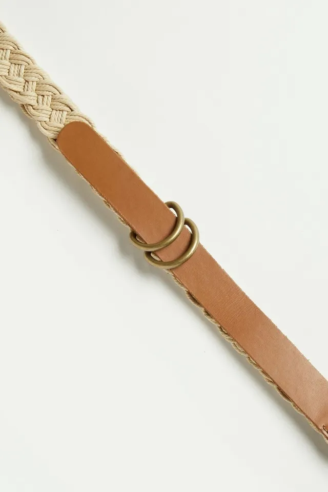 Women's L.L.Bean Braided Leather Belt