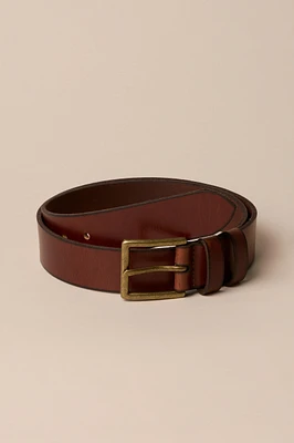 DOUBLE KEEPER HARNESS LEATHER BELT