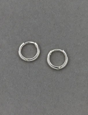 SILVER HOOP EARRING