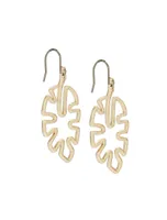 MONSTERA OPENWORK DROP EARRING