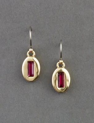 DAINTY PINK STONE DROP