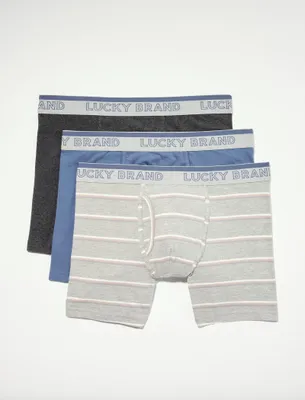 3 PACK STRETCH BOXER BRIEFS