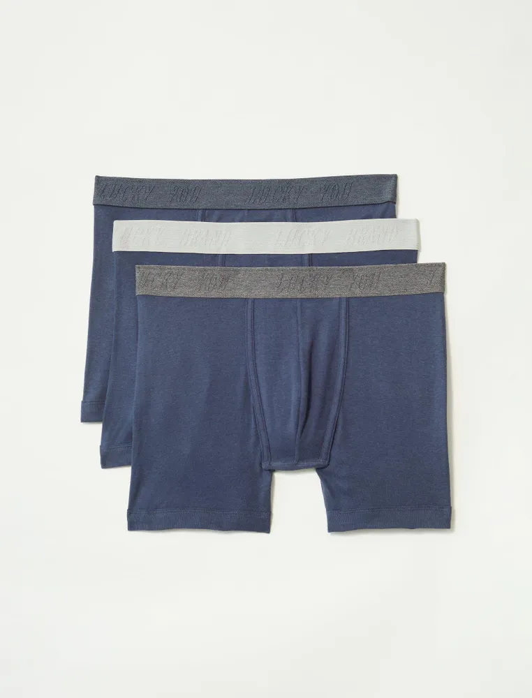 3 PACK COTTON VISCOSE BOXER BRIEFS